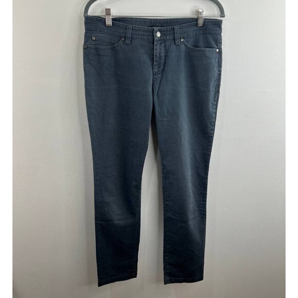 EILEEN FISHER Gray Mid Rise Skinny Lightweight Stretch Denim Jeans Size S Small - Picture 1 of 5